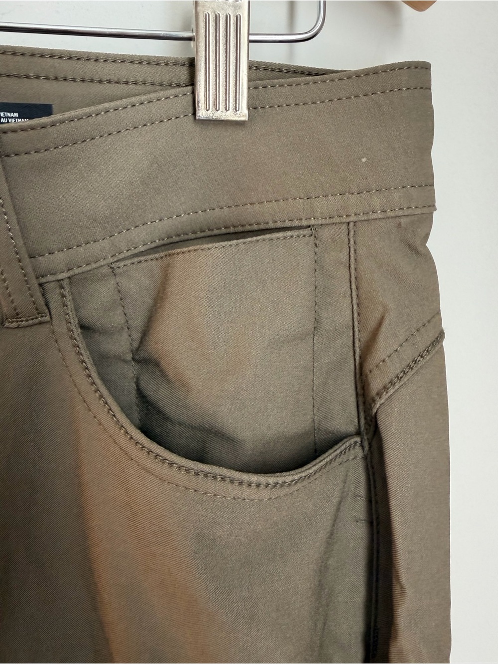 Prana Straight Fit Hiking Pants Women’s Size 10 Regular Green Stretch Outdoor - Picture 4 of 10
